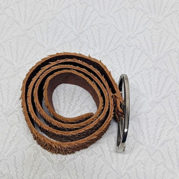 SANGIORGIO | Italian Textured Leather Belt sz XL - Picture 6 of 13